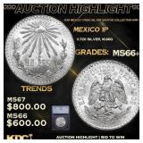 1935 Mexico 1 Peso Silver Santos Collection KM# 45