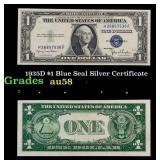 1935D $1 Blue Seal Silver Certificate Grades Choic