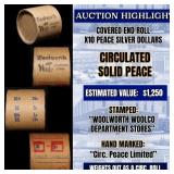 Wow! Covered End Roll! Marked "Peace Limited"! X10