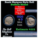 Buffalo Nickel Shotgun Roll in Old Bank Style 