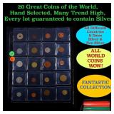 20 Great Coins of the World, hand selected, many t