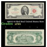 1963A $2 Red Seal United States Note Grades xf+