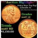 ***Auction Highlight*** 1948-p Lincoln Cent Near T