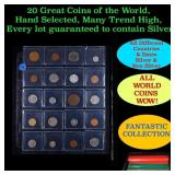20 Great Coins of the World, hand selected, many t