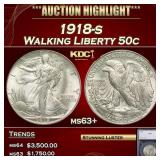 *Highlight* 1918-s Walking Liberty Half Dollar 50c