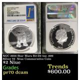 NGC NGC 2016 Star Wars R2-D2 1oz .999 Silver $2  N