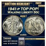 *Highlight* 1941-p Walking Liberty Half Dollar TOP