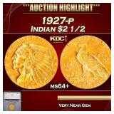 *Highlight* 1927-p Gold Indian Quarter Eagle $2 1/