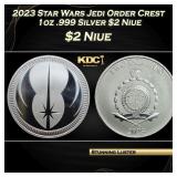 2023 Star Wars Jedi Order Crest 1oz .999 Silver $2