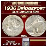 *Highlight* 1936 Bridgeport Old Commem Half Dollar