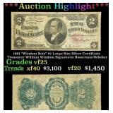 *Highlight* 1891 "Windom Note" $2 Large Size Silve