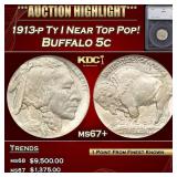 *Highlight* 1913-p Ty I Buffalo Nickel Near Top Po