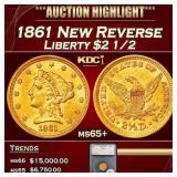 *Highlight* 1861 Gold Liberty Quarter Eagle New Re