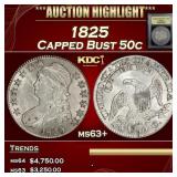 *Highlight* 1825 Capped Bust Half Dollar 50c Selec