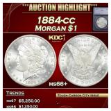 *Highlight* 1884-cc Morgan Dollar $1 ms66+ SEGS (f