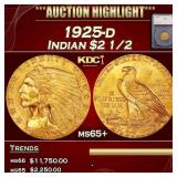 *Highlight* 1925-d Gold Indian Quarter Eagle $2 1/