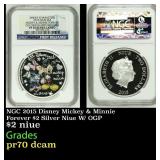 NGC NGC 2015 Disney Mickey & Minnie Forever $2 Sil