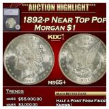 *Highlight* 1892-p Morgan Dollar Near Top Pop! $1