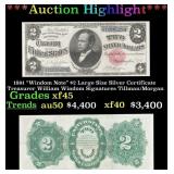 *Highlight* 1891 "Windom Note" $2 Large Size Silve
