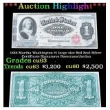 *Highlight* 1886 Martha Washington $1 large size R