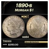 1890-s Morgan Dollar $1 Grades Choice Unc