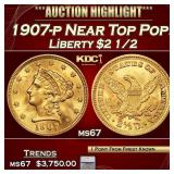 *Highlight* 1907-p Gold Liberty Quarter Eagle Near