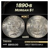 1890-s Morgan Dollar $1 Grades GEM Unc