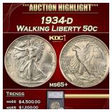 *Highlight* 1934-d Walking Liberty Half Dollar 50c