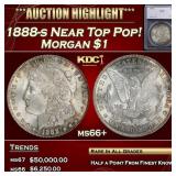 *Highlight* 1888-s Morgan Dollar Near Top Pop! $1