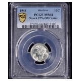 *Highlight* PCGS 1945-p Mercury Dime Rare Mint Err