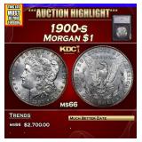 *Highlight* 1900-s Morgan Dollar $1 ms66 SEGS (fc)