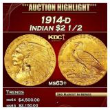 *Highlight* 1914-d Gold Indian Quarter Eagle $2 1/