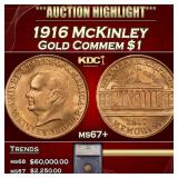 *Highlight* 1916 McKinley Gold Commem Dollar 1 ms6