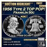 *Highlight* 1956 Type 2 Proof Franklin Half Dollar