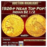 *Highlight* 1926-p Gold Indian Quarter Eagle Near