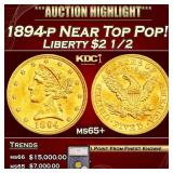 *Highlight* 1894-p Gold Liberty Quarter Eagle Near