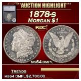*Highlight* 1878-s Morgan Dollar $1 ms64 dmpl SEGS