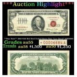 *Highlight* **Star Note** 1966 $100 Red Seal Unite