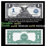 1899 "Black Eagle" $1 large size Blue Seal Silver