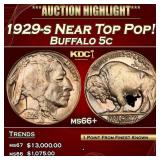 *Highlight* 1929-s Buffalo Nickel Near Top Pop! 5c