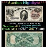 *Highlight* 1880 $1 United States Note Grades vf+