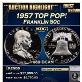 *Highlight* 1957 Proof Franklin Half Dollar TOP PO