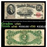 1917 $2 Large Size Legal Tender Note Thomas Jeffer