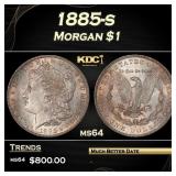 1885-s Morgan Dollar $1 Grades Choice Unc