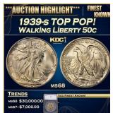 *Highlight* 1939-s Walking Liberty Half Dollar TOP
