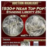*Highlight* 1930-p Standing Liberty Quarter Near T