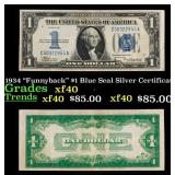 1934 "Funnyback" $1 Blue Seal Silver Certificate G