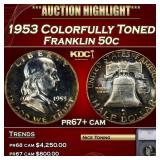 *Highlight* 1953 Proof Franklin Half Dollar Colorf