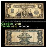 1899 "Mini-Portholes" $2 Large Size Silver Certifi