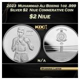 2023  Muhammad Ali Boxing 1oz .999 Silver $2  Niue